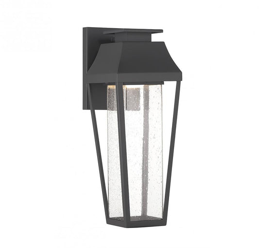 Savoy House Brookline 15-in LED Outdoor Wall Lantern Matte Black