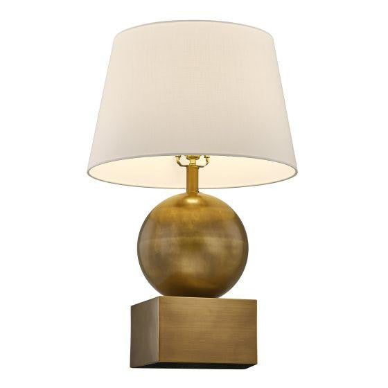 Savoy House Brumfield 1-Light Table Lamp Ceramic and Brass