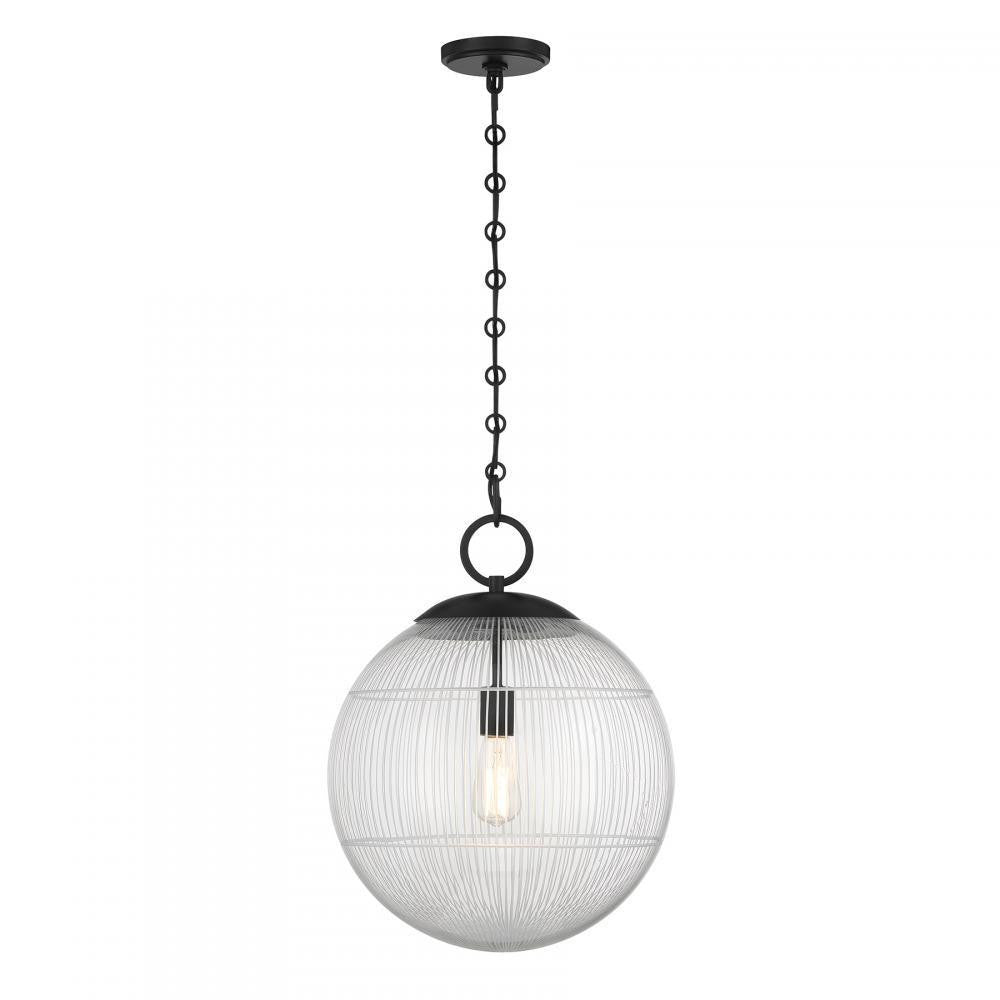 Savoy House Cabot 1-Light Pendant Matte Black