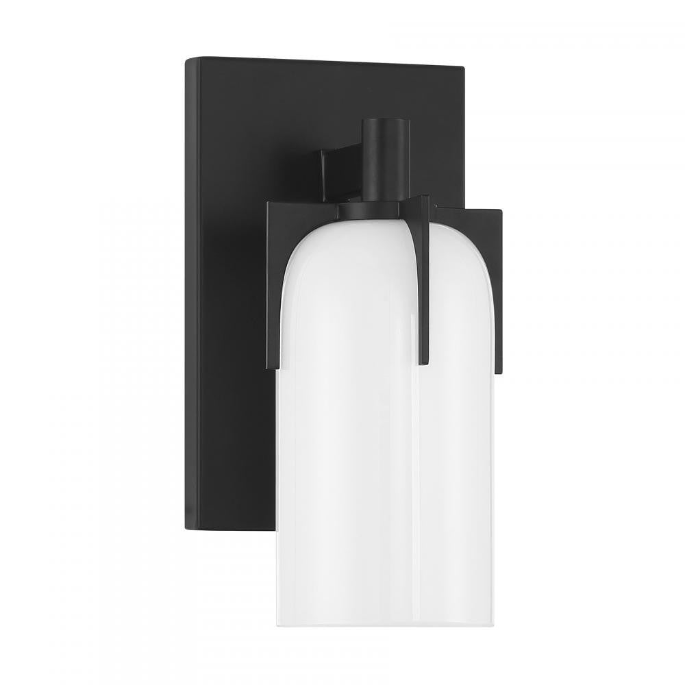 Savoy House Caldwell 1-Light Bathroom Vanity Light in Matte Black, Savoy House 9-4128-1-BK ALYK2