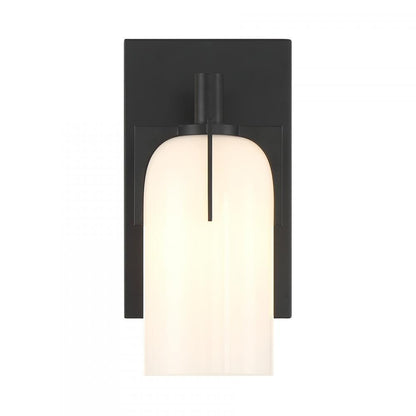 Savoy House Caldwell 1-Light Bathroom Vanity Light in Matte Black, Savoy House 9-4128-1-BK ALYK2