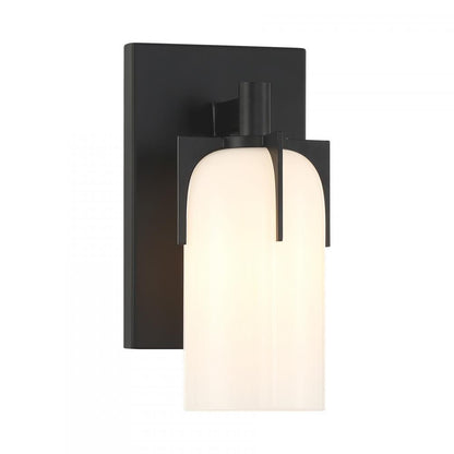 Savoy House Caldwell 1-Light Bathroom Vanity Light in Matte Black, Savoy House 9-4128-1-BK ALYK2