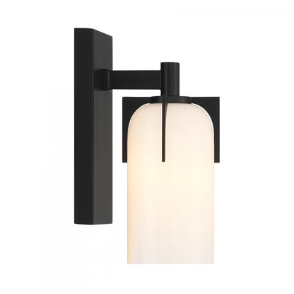 Savoy House Caldwell 1-Light Bathroom Vanity Light in Matte Black, Savoy House 9-4128-1-BK ALYK2