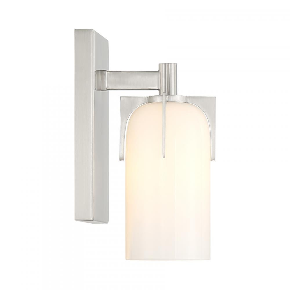Savoy House Caldwell 1-Light Bathroom Vanity Light in Satin Nickel, Savoy House 9-4128-1-SN ALYK3