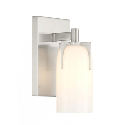Savoy House Caldwell 1-Light Bathroom Vanity Light in Satin Nickel, Savoy House 9-4128-1-SN ALYK3