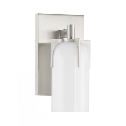 Savoy House Caldwell 1-Light Bathroom Vanity Light in Satin Nickel, Savoy House 9-4128-1-SN ALYK3