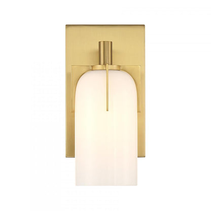 Savoy House Caldwell 1-Light Bathroom Vanity Light Warm Brass