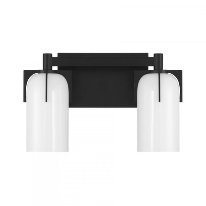 Savoy House Caldwell 2-Light Bathroom Vanity Light in Matte Black, Savoy House 8-4128-2-BK ALXMP