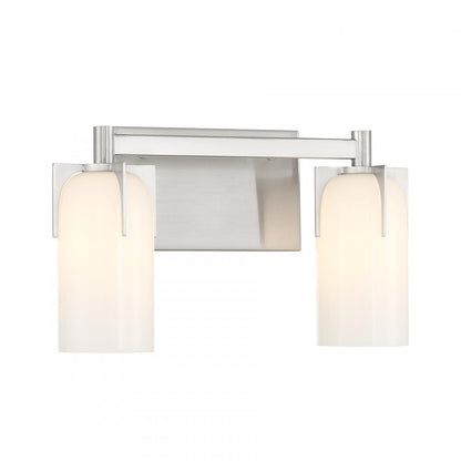 Savoy House Caldwell 2-Light Bathroom Vanity Light in Satin Nickel, Savoy House 8-4128-2-SN ALXMQ