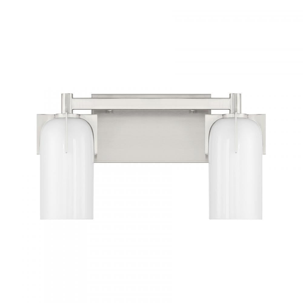 Savoy House Caldwell 2-Light Bathroom Vanity Light in Satin Nickel, Savoy House 8-4128-2-SN ALXMQ