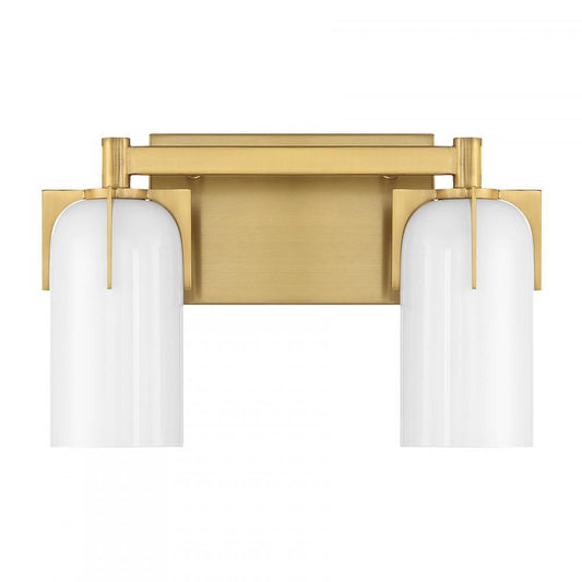 Savoy House Caldwell 2-Light Bathroom Vanity Light Warm Brass