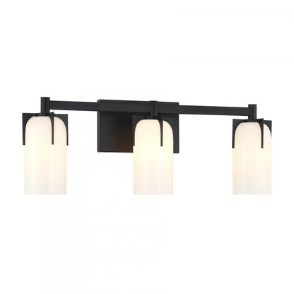 Savoy House Caldwell 3-Light Bathroom Vanity Light in Matte Black, Savoy House 8-4128-3-BK ALXMT