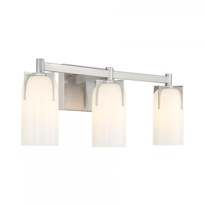 Savoy House Caldwell 3-Light Bathroom Vanity Light in Satin Nickel, Savoy House 8-4128-3-SN ALXMU
