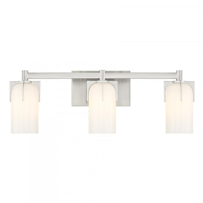 Savoy House Caldwell 3-Light Bathroom Vanity Light in Satin Nickel, Savoy House 8-4128-3-SN ALXMU