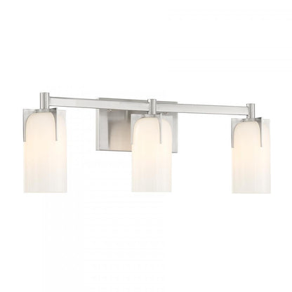 Savoy House Caldwell 3-Light Bathroom Vanity Light in Satin Nickel, Savoy House 8-4128-3-SN ALXMU