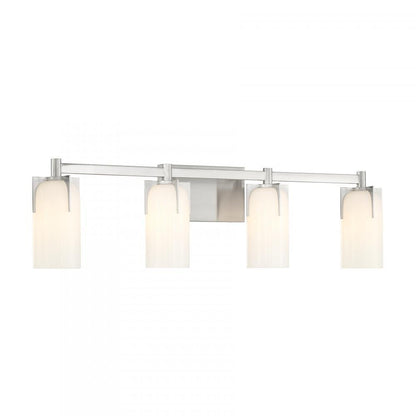 Savoy House Caldwell 4-Light Bathroom Vanity Light in Satin Nickel, Savoy House 8-4128-4-SN ALYJ1