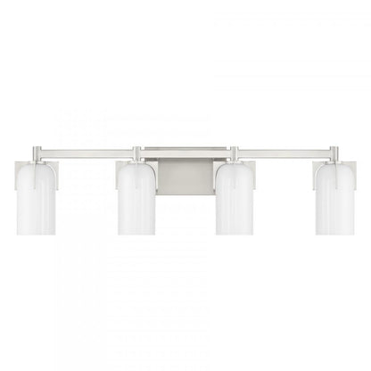 Savoy House Caldwell 4-Light Bathroom Vanity Light in Satin Nickel, Savoy House 8-4128-4-SN ALYJ1