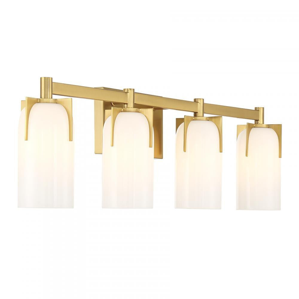 Savoy House Caldwell 4-Light Bathroom Vanity Light Matte Black