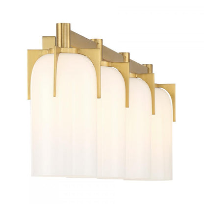 Savoy House Caldwell 4-Light Bathroom Vanity Light Satin Nickel