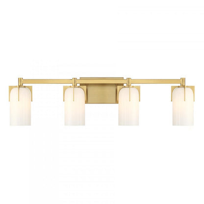 Savoy House Caldwell 4-Light Bathroom Vanity Light Warm Brass