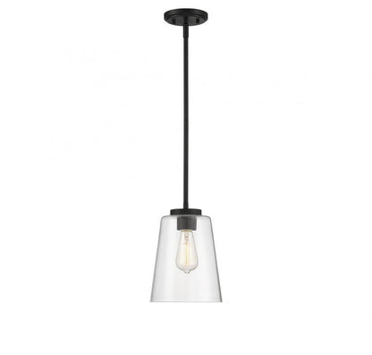 Savoy House Calhoun 8-in Pendant Matte Black