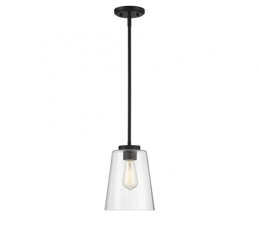 Savoy House Calhoun 8-in Pendant Matte Black