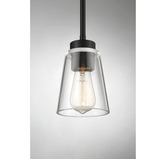 Savoy House Calhoun 5-in Pendant Satin Nickel