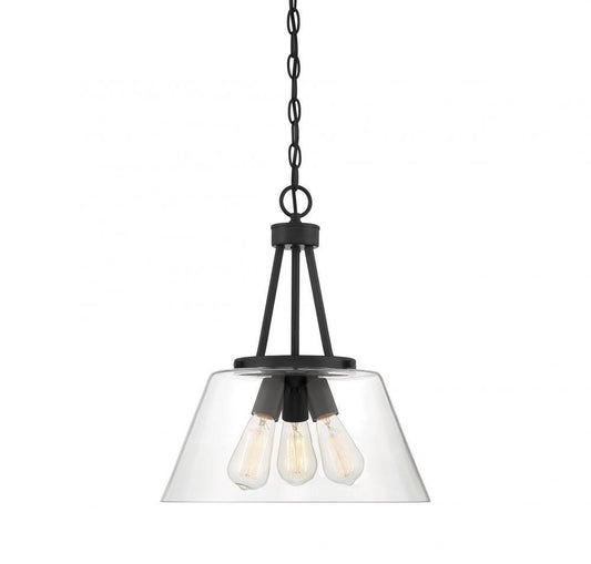 Savoy House Calhoun 3-Light Pendant Matte Black