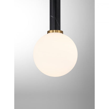 Savoy House Callaway 1-Light Pendant in Black Marble with Warm Brass, Savoy House 7-2902-1-263 ALXL9