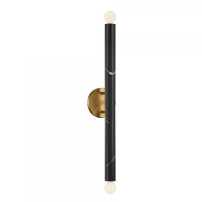 Savoy House Callaway 2-Light Wall Sconce in Black Marble with Warm Brass, Savoy House 9-2901-2-263 ALYJR