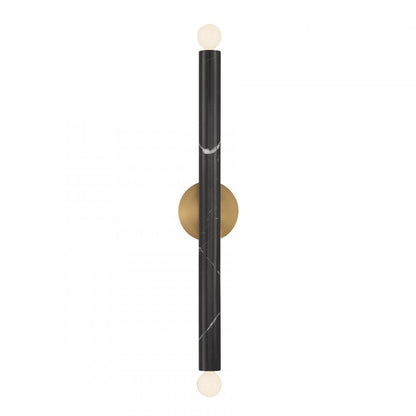 Savoy House Callaway 2-Light Wall Sconce in Black Marble with Warm Brass, Savoy House 9-2901-2-263 ALYJR