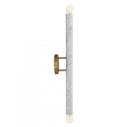 Savoy House Callaway 2-Light Wall Sconce in White Marble with Warm Brass, Savoy House 9-2901-2-264 ALYJT