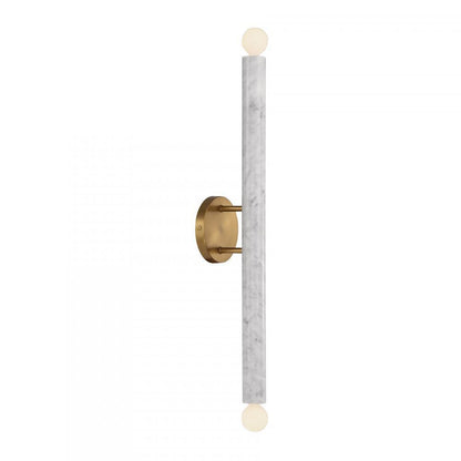 Savoy House Callaway 2-Light Wall Sconce in White Marble with Warm Brass, Savoy House 9-2901-2-264 ALYJT