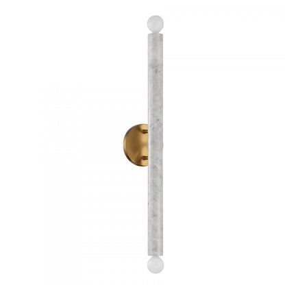 Savoy House Callaway 2-Light Wall Sconce in White Marble with Warm Brass, Savoy House 9-2901-2-264 ALYJT