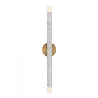 Savoy House Callaway 2-Light Wall Sconce in White Marble with Warm Brass, Savoy House 9-2901-2-264 ALYJT