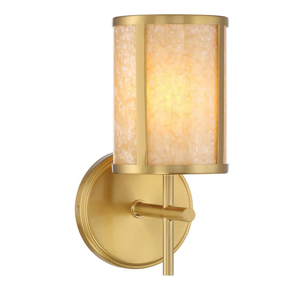 Savoy House Camden 1-Light Bathroom Vanity Light Warm Brass