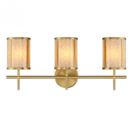 Savoy House Camden 3-Light Bathroom Vanity Light Warm Brass