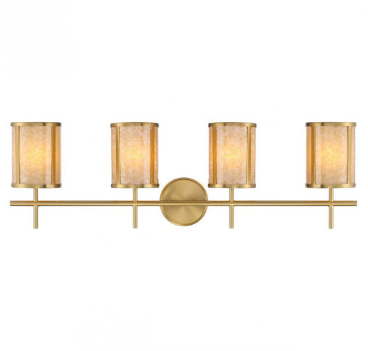 Savoy House Camden 4-Light Bathroom Vanity Light Warm Brass