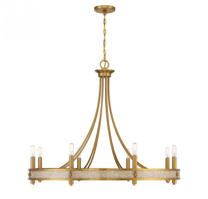 Savoy House Camden 8-Light Chandelier Warm Brass