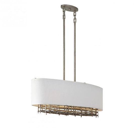 Savoy House Cameo 4-Light Linear Chandelier Campagne Luxe