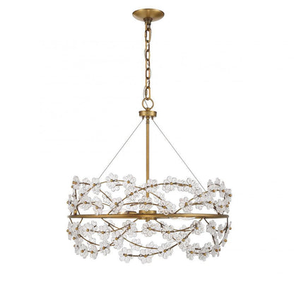 Savoy House Camille 5-Light Chandelier Warm Brass