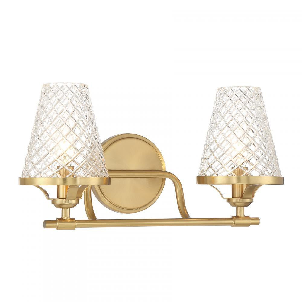 Savoy House Candler 2-Light Bathroom Vanity Light