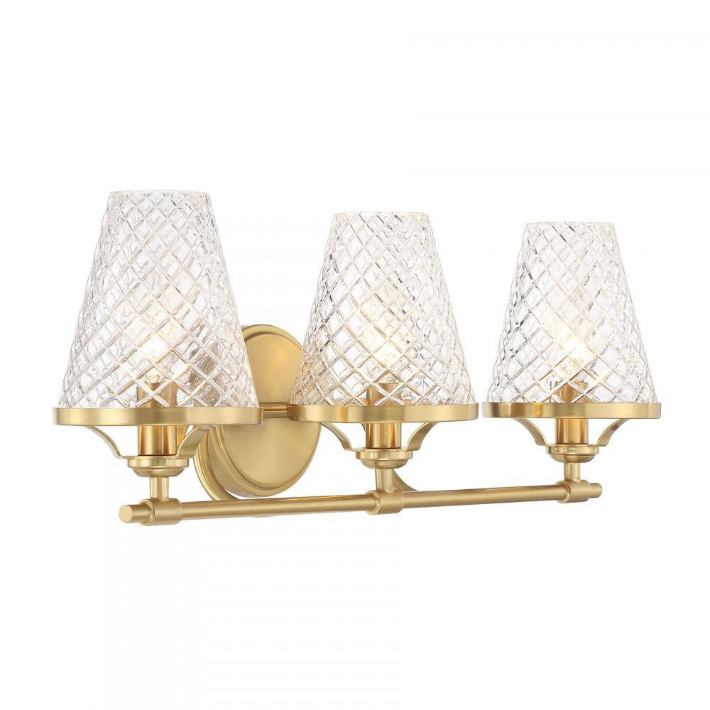 Savoy House Candler 3-Light Bathroom Vanity Light