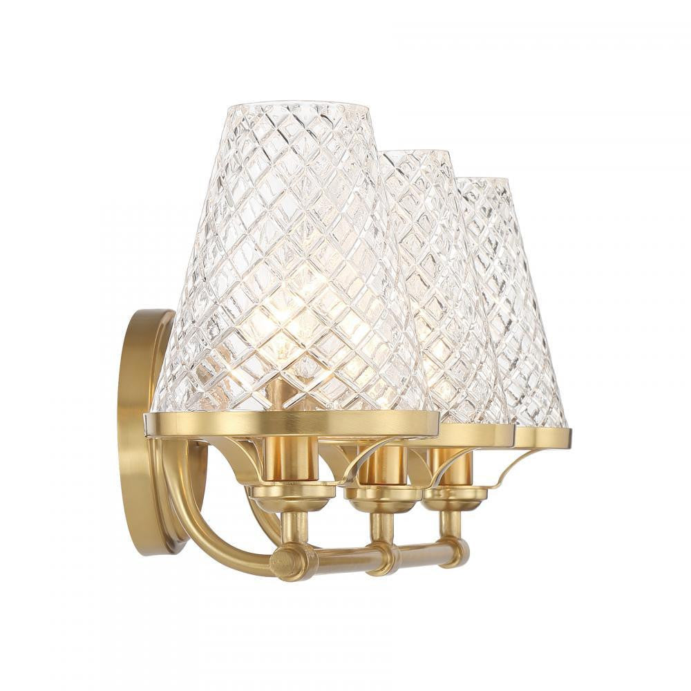 Savoy House Candler 3-Light Bathroom Vanity Light