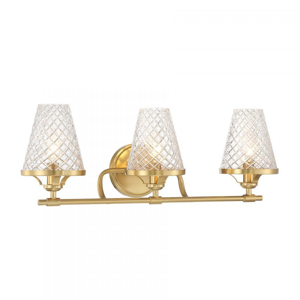 Savoy House Candler 3-Light Bathroom Vanity Light