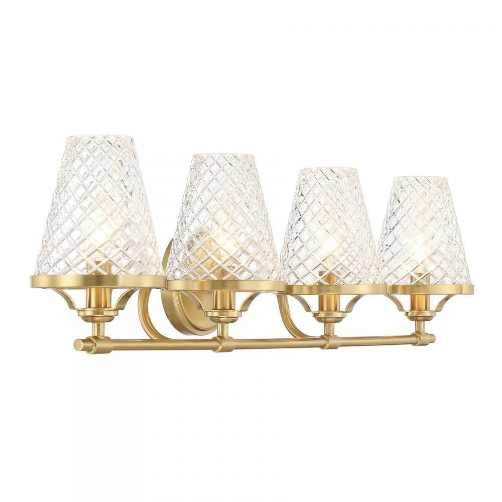Savoy House Candler 4-Light Bathroom Vanity Light