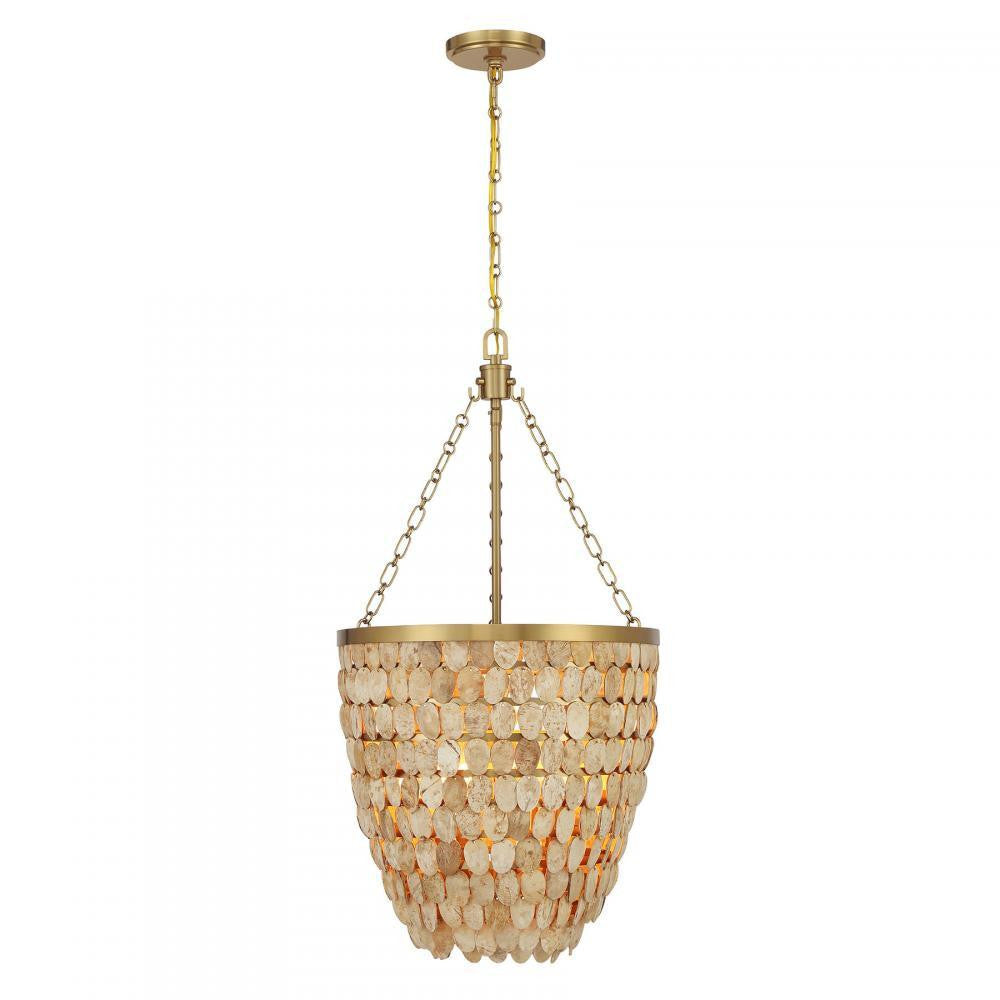 Savoy House Catalan 4-Light Pendant Warm Brass