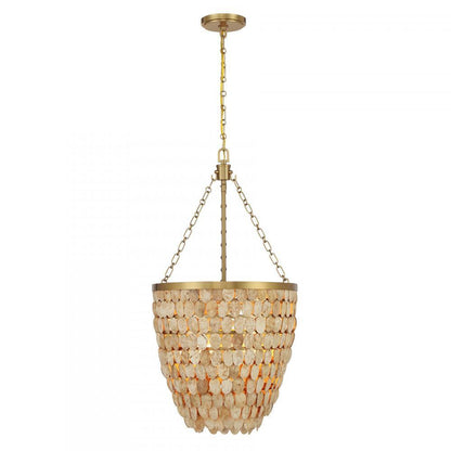 Savoy House Catalan 4-Light Pendant Warm Brass