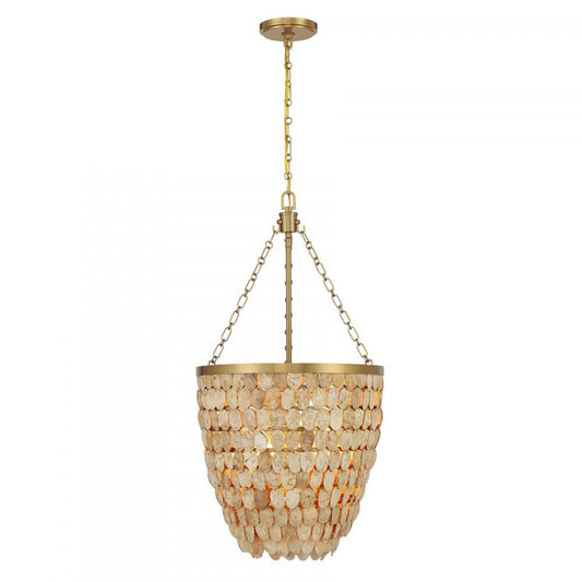 Savoy House Catalan 4-Light Pendant Warm Brass