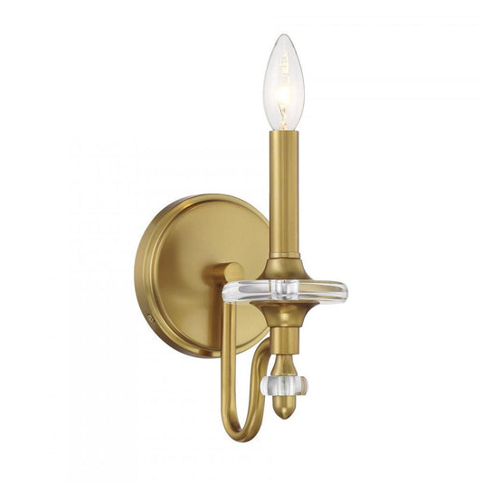 Savoy House Champlain 1-Light Wall Sconce Warm Brass